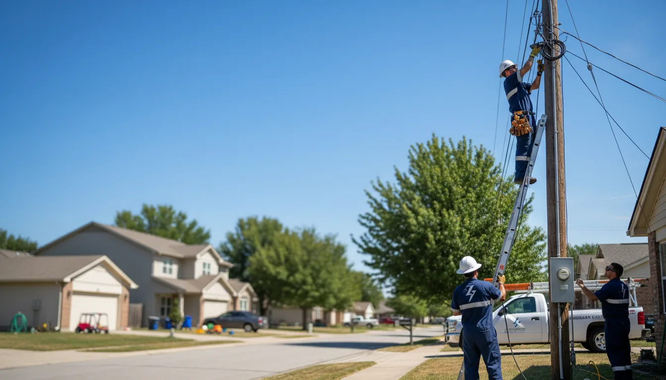 Residential electrician providing installation services in Olathe, CO